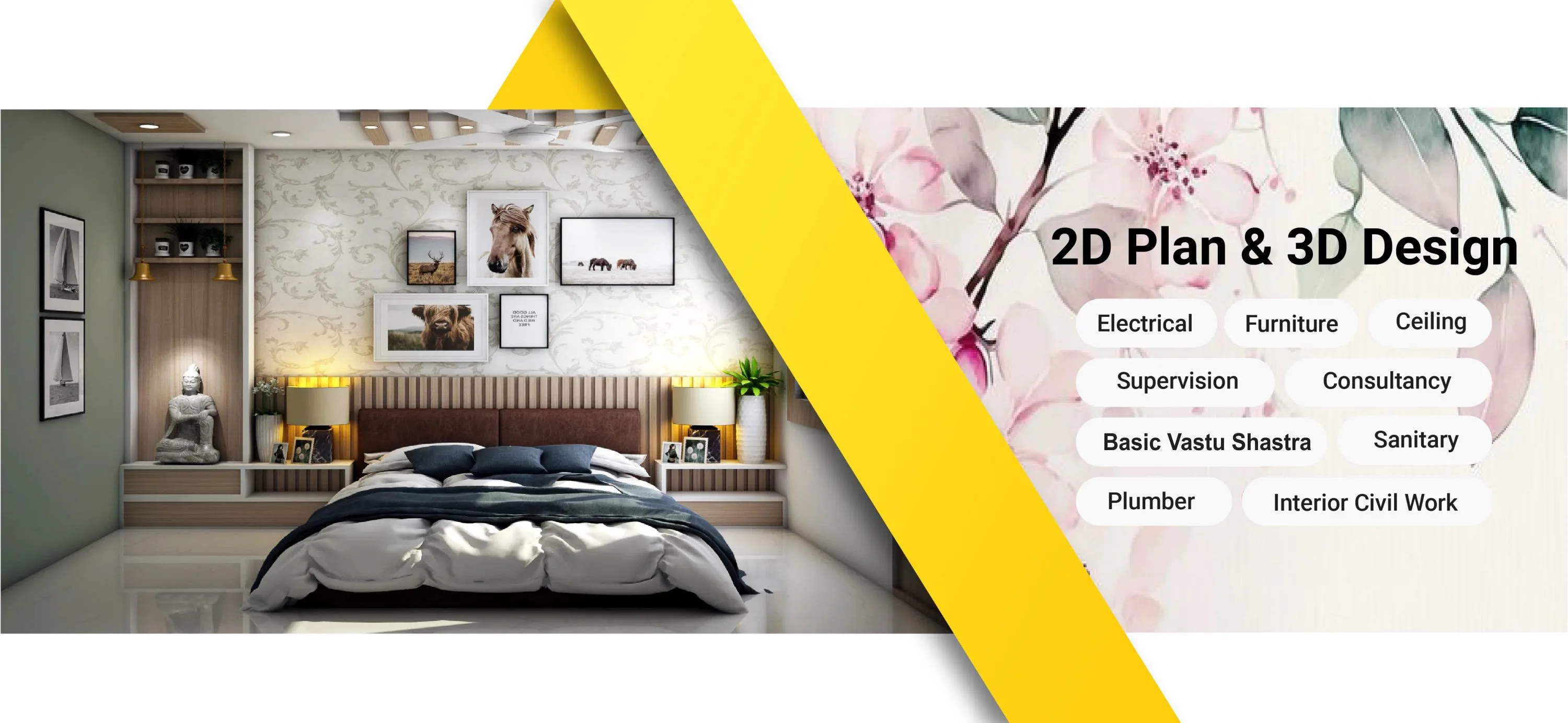 2D & 3D design by interior designer in ranchi